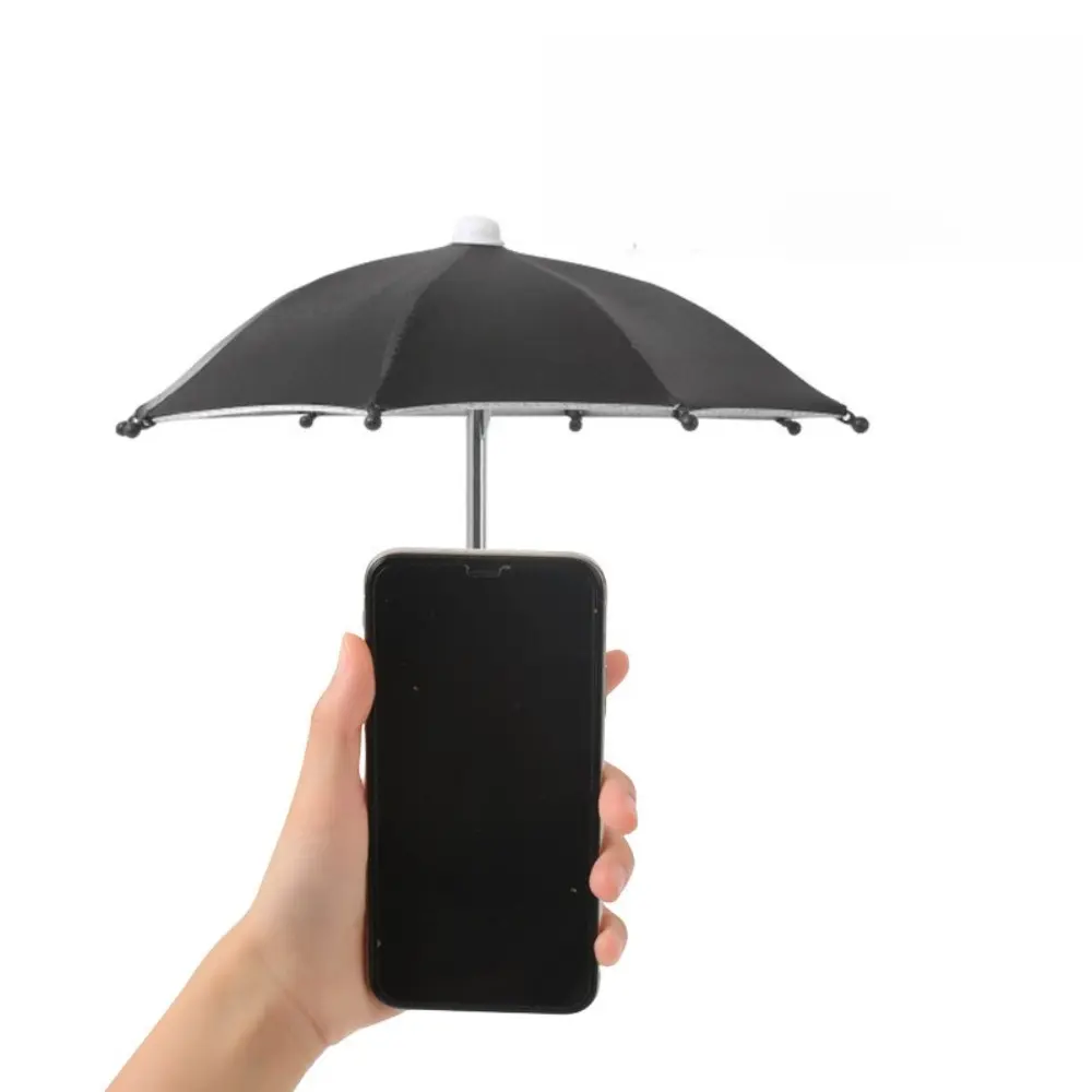 1pc Mini Mobile Phone Sunshade Umbrella Set, Outdoor Anti-Glare Portable Umbrella, with Accessories, Rain and Sun Protection 1pc Mini Mobile Phone Sunshade Umbrella Set, Outdoor Anti-Glare Portable Umbrella, with Accessories, Rain and Sun Protection
