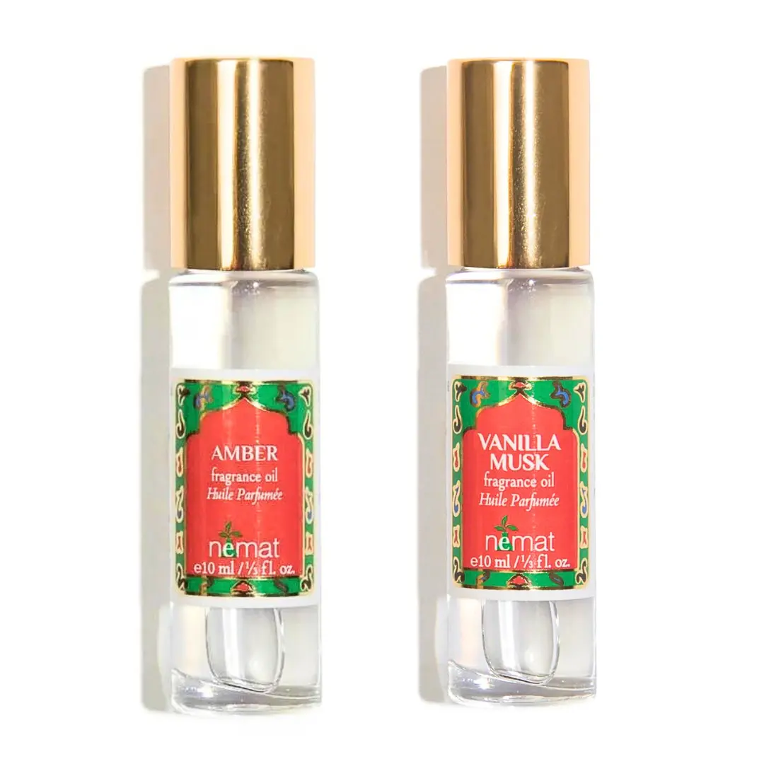 Nemat Best Sellers Perfume Oil Bundle — Amber & Vanilla Musk ($42 value) Earthy Woody Fragrance Aromatic Fragrances