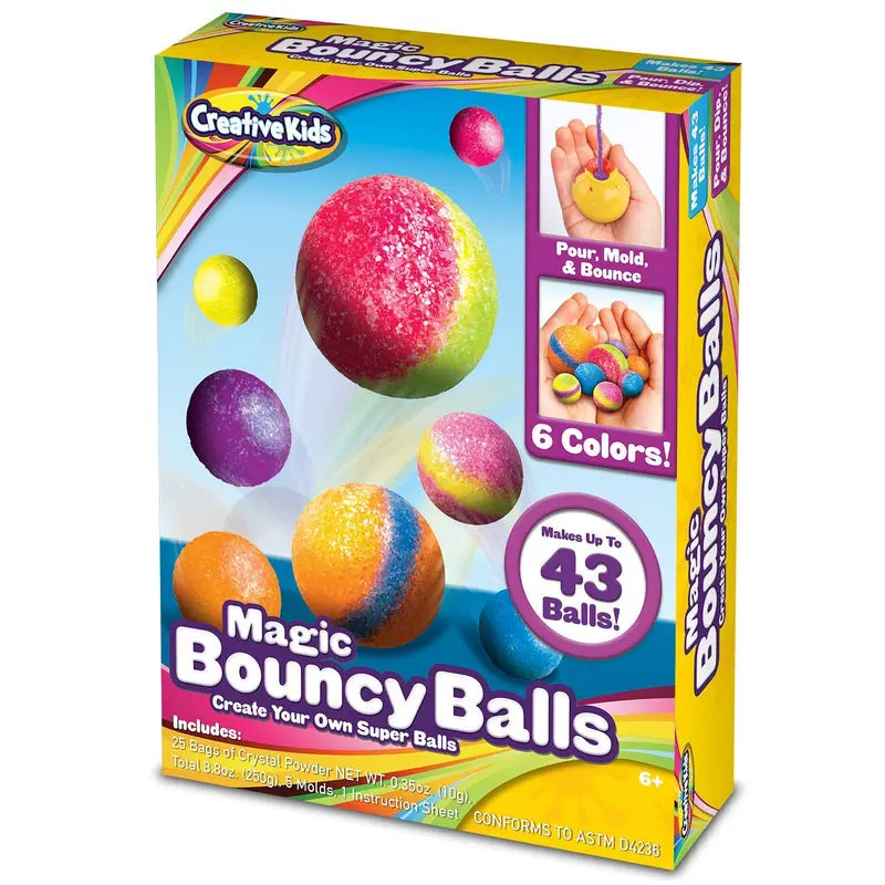 Magic Bouncy Balls - Create Your Own 43 Power Balls Craft Kit for Kids