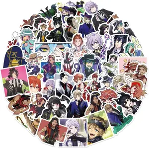 50PCS Hot Game Twisted-Wonderland Waterproof Graffiti Stickers for Helmet Bicycle Hand Account Pencil Case Decals Anime Sticker