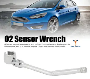 7/8 in (22mm), Premium O2 Sensor Removal Tool with Thread Chasers & Offset Wrenches, Heavy-Duty Automotive Kit for Easy Installation & Repair, 5PCS Socket Set, 3/8 in Drive torque wrench wrench Ratcheting and Metric