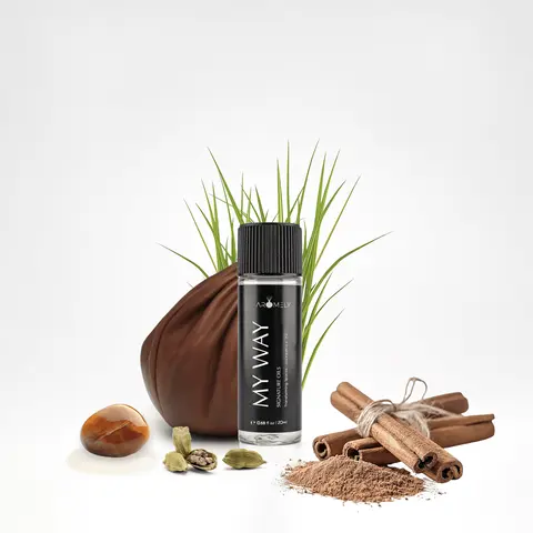 Aromely My Way Luxurious 1 Hotel®-Inspired 20ml Aromatherapy Essential Oil Sample Bottle - Woody, Floral, Lemon-Scented Fragrance Oil for Diffuser, Home Use