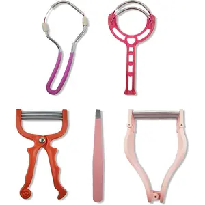 Spring Hair Remover - 5 in 1 Face Hair Remover Kit, Facial Hair Removal for Women, Spring Tweezer Hair Remover for Chin, Upper Lip, Mustache