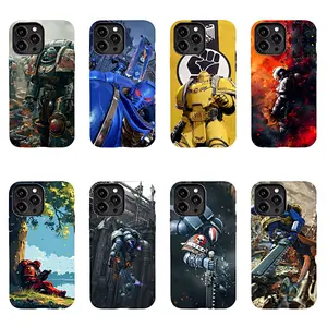 Warhammer 40000 Space Marine Multi-Legion Phone Case Set, 8 Designs Sci-Fi Aesthetic Covers for iPhone 17/16/15/14/13/12/11 Pro Max/Plus & Samsung Galaxy S23-S25, Gift for Warhammer 40k Fans