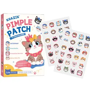Cute Cat Pimple Patch, Non-Irritating Makeup Covering Patch, Breathable Facial Care, Portable Design, Ideal for Travel and Parties