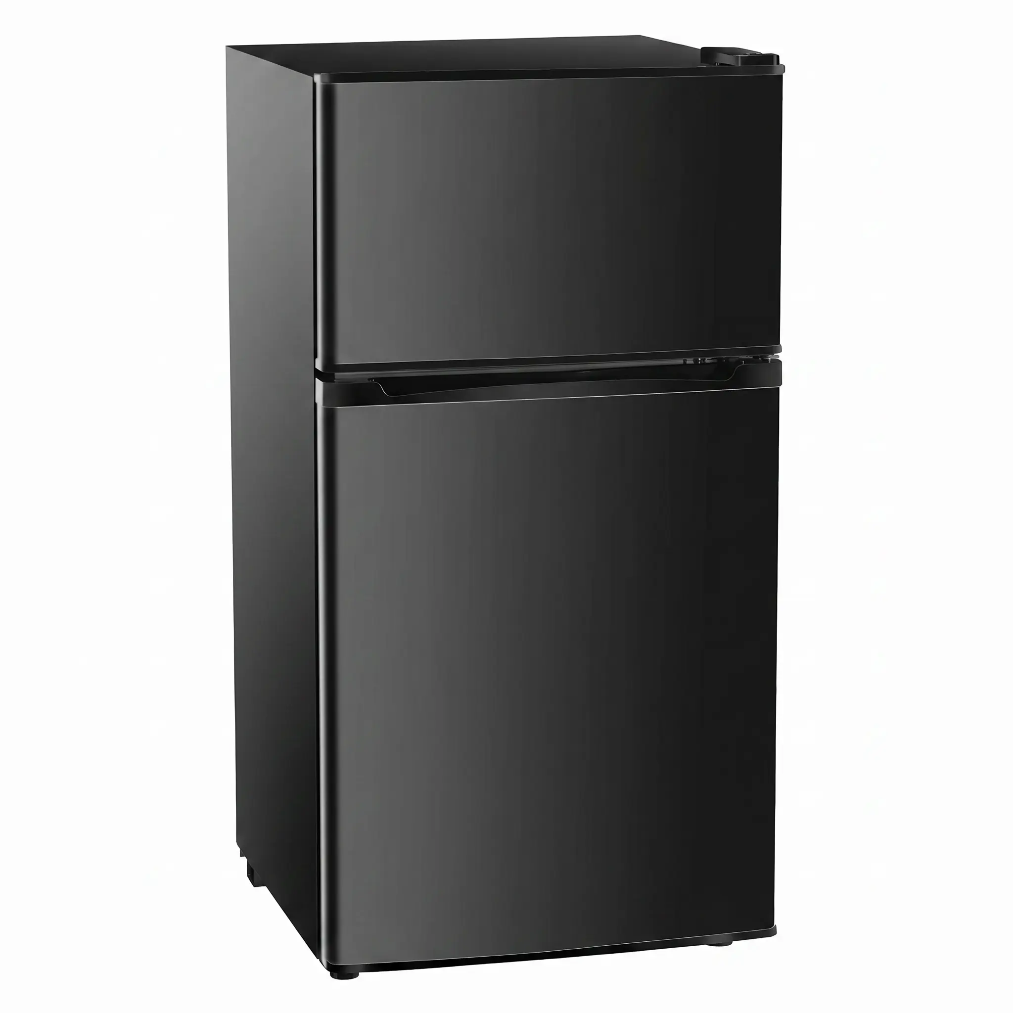 2-Door 3.2 Cu.Ft Energy-Efficient Low-Noise Mini Fridge with Freezer & Adjustable Thermostat, Compact Refrigerator for Bedroom, Office