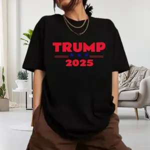 'Trump 2025' Classic T-Shirt, FDT Shirt Shirt Gildan 5000 Trendy Unisex Casual Short Sleeve Crew Neck T-Shirt for Summer, Fashion Women's Top for Daily