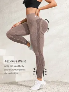 Seamless High Waist Women’s Butt Lift Compression Leggings, Gym Leggings, High Waisted Leggings, Slim Fit Moisture-Wicking Quick-Dry Yoga Pants, Casual Training Tights for Women