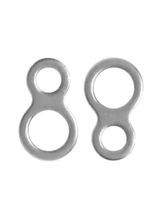 BLUEWING Fishing Figure 8 Rings 20pcs Stainless Steel Ring Lure Connector High Strength Jigging Ring Ideal for Saltwater 8 Freshwater Fishing