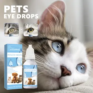 Pet Eye Drops for Cats and Dogs with Vitamin B6 & Taurine - Red Itchy Eye and Conjunctivitis Relief - Easy Use Eye Cleaning Care - 0.41 Fluid Ounces