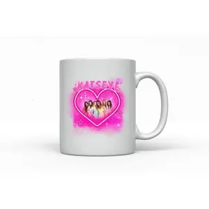 [Sale Up To 50%] KATSEYE K-Pop Girl Group Mug - Girl Power - Fan Gift Merchandise - Pink Sparkle Y2K Aesthetic - Pop Star Present - 11oz & 15oz ceramic mug