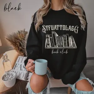 Stfuattdlagg Book Club Sweatshirt, Bookish Shirt, Reader Shirt, Book club Hoodie, Gift For Book Lover Tops