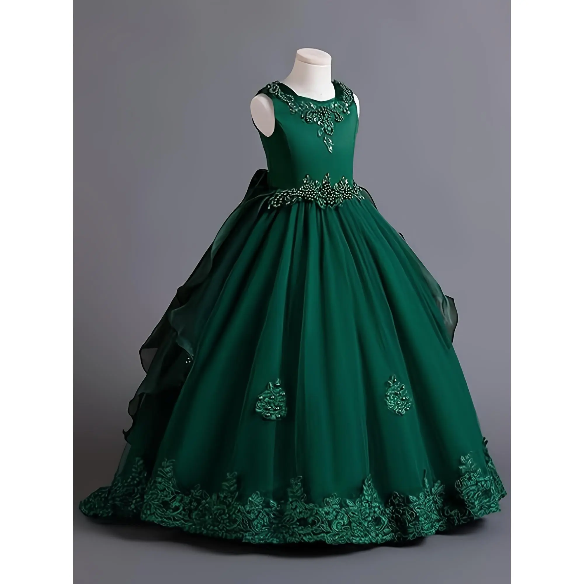 Elegant Blue Princess Tulle Dress - Sleeveless Round Long Flowy Gown with Floral Decoration, Suitable for Weddings, Pageants, and Special Occasions, Princess Puffy Dress Two-Piece Set for Girls - TikTok Shop Elegant Blue Princess Tulle Dress - Sleeveless Round Long Flowy Gown with Floral Decoration, Suitable for Weddings, Pageants, and Special Occasions, Princess Puffy Dress Two-Piece Set for Girls - TikTok Shop