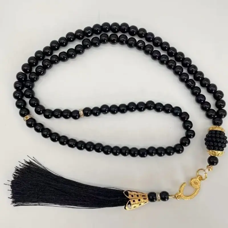 Essential tasbih 1PC Muslim Prayer Beads, crystal glass beads, Ramadan gift, Fashion high end trendy gift,Tasbih Prayer Beads .