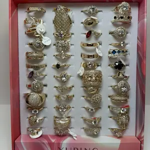 YURING Box Rings Mix Size Assorted Styles with Elegant Design and Durable Materials