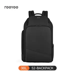 REEYEE S2 30L Business Travel Backpack Carry On Laptop Backpack with USB Charging Port