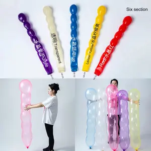Extra Large 16.93 Inch Crystal Long Balloon, Unique Honeycomb Gourd Design, Giant Latex Balloon for Festivals, Birthdays, Home Photo Backdrop Decor