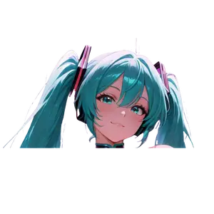 Neon Idol Virtual Singer Inspired Anime Girl Vinyl Sticker, Futuristic Music Stage Character Decal, Glossy Waterproof Aesthetic Laptop Water Bottle Car Decor
