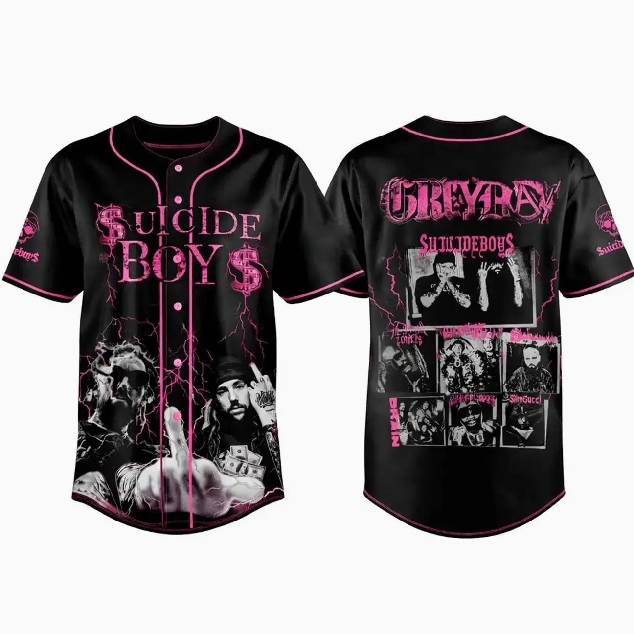 Suicideboys G59 Baseball Jersey, Suicideboi Graphic Shirt, Vintage Hip Hop Sportswear, G59 Fan Apparel, Unisex Retro Style