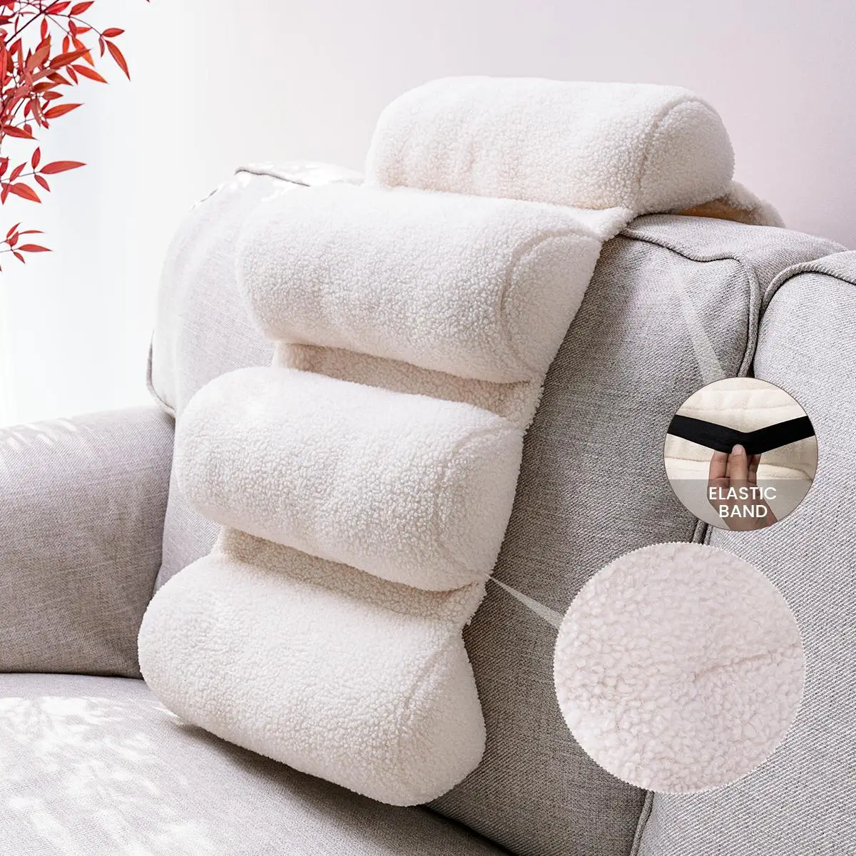 Waist Back Comfortable Pillow (1 Count), Breathable Waist Cushion, Waist Back Soft Cushion for Home & Office Chair