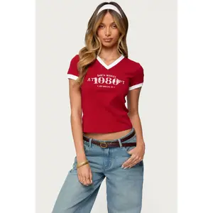 Santa Monica V Neck T Shirt