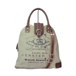Vintage Tote Crossbody | Extra Large | Women's Purse | Cute Gift for Her | Canvas and Leather