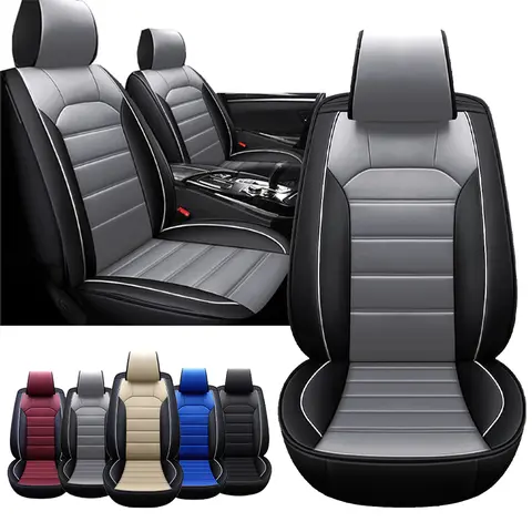 Arespark Car Seat Covers For 5 Seats, Full Set Universal Seat Covers for Cars, Waterproof PU Leather Auto Seat Protectors ,Car Interiors Fit For Nissan/Honda/Accord/Civic/CRV/Hrv /Kia /Sorento/Toyota/Corolla/4Runner/Camry/Hyundai/Mazda - Various Colors