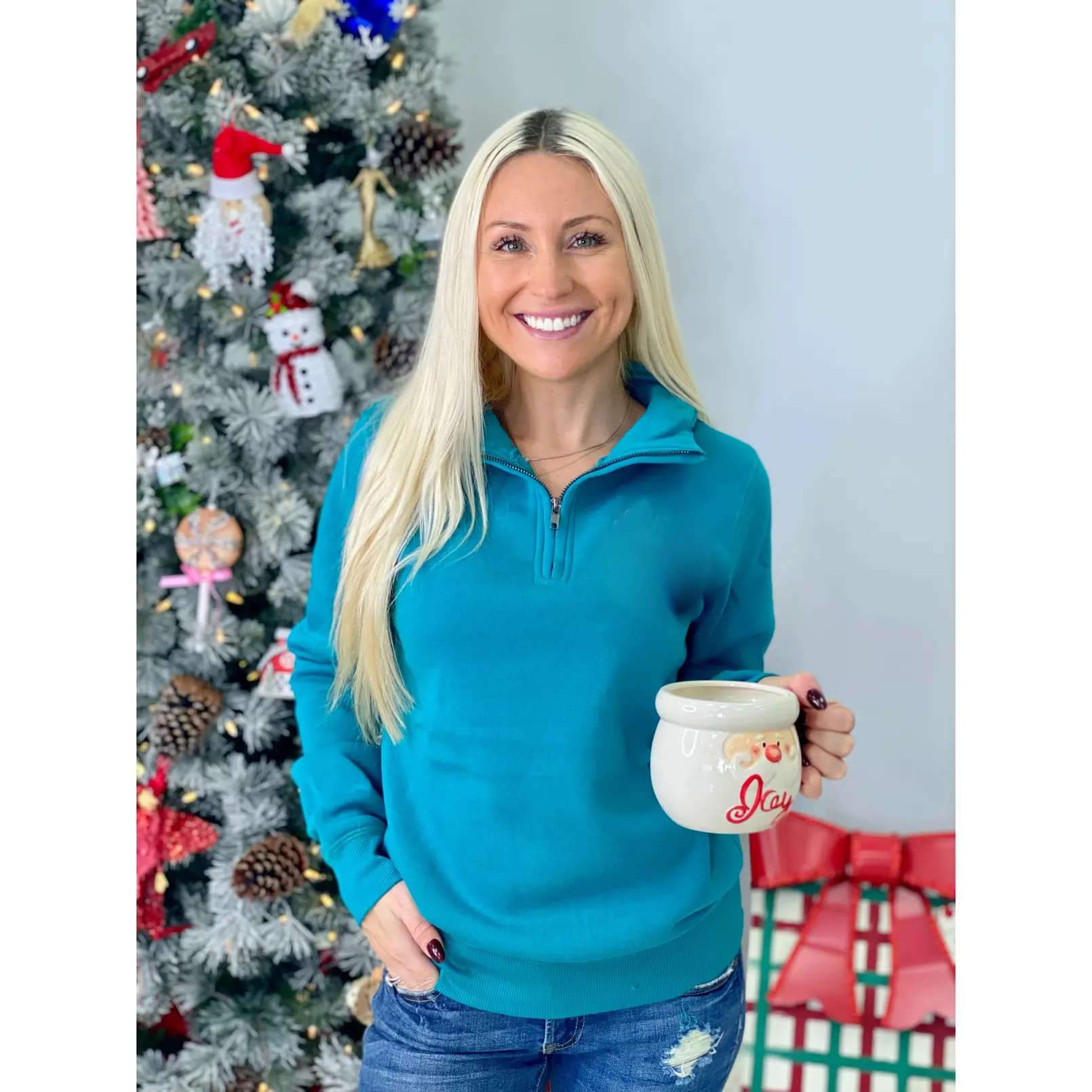 Teal Quarter Zip Teal Quarter Zip