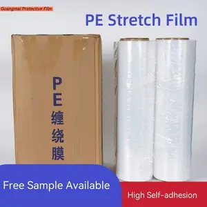 Industrial Transparent Large Roll Stretch Film, 50cm Width - PE Wrapping Film for Shipping and Logistics Protection