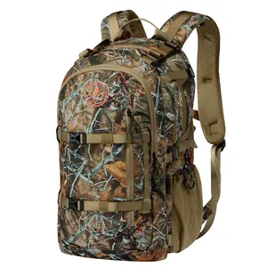 BASSDASH Hunting Backpack with Detachable Sub Bag & Bow Rifle Holder Rain Cover Water Resistant Camo Pack HP02