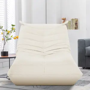 3-piece set Affordable Soft Suede Fireside Lounge Chair - Adjustable Chaise with Lumbar Pillows, Thick Cushion for Fatigue Relief fluffy memory foam girl kid teen adult