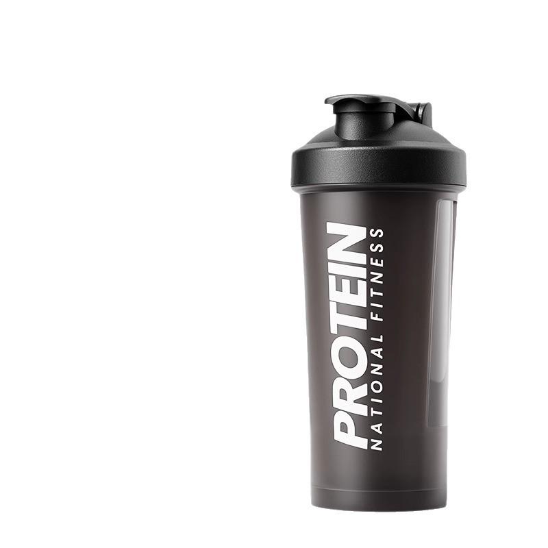 Protein Shaker Bottle 600ml with Mixing Ball BPA Free Leak Proof Sports Water Cup for Gym Fitness Workout Strength Training Muscle Building Nutrition Drink All-day Comfort Summer Essential Fitness Gear Free one sports headband