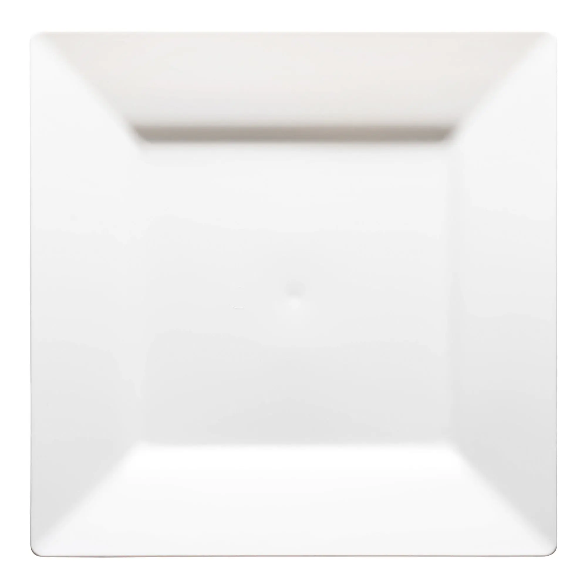 White Square Plastic Dinner Plates (9.5")