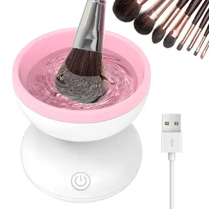 Electric Makeup Brush Cleaner Newest Design,  Wash Makeup Brush Cleaner Machine Fit for All Size Brushes Automatic Spinner Machine, Painting Brush Cleaner