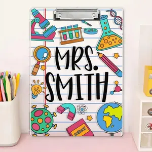 Personalized Appreciation Teacher Gift, Custom Science Teacher Clipboard, End Of Year Gift, Back To School Gift, Teacher School Supplies