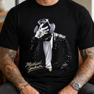 Michael Jackson King of Pop Halftone T-Shirt, King Of Pop Shirt, Michael Fan Gift