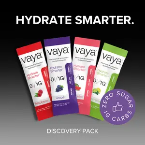 Vaya Electrolyte Powder | Zero Sugar Hydration Mix | 4 Stick Discovery Pack