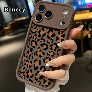 Leopard - print Elegance Pattern TPU Phone Case for iPhone 17 Pro Max 16 15 14 Plus 13 12 Mini 11 XR X XS Air E Shockproof Full Camera Protection Durable Slim Silicone Cover Smartphone Casing