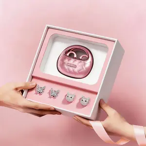 SayRose Open-Ear Headphones | Interchangeable Butterfly & Cat Ear Charms, Wearable Ear Jewelry