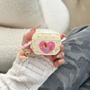 1pc AirPods 4 Earphone Case Heart Dog Design Compatible with AirPods 1/2/3/4/pro/pro2/pro3, Home and Outdoor Use