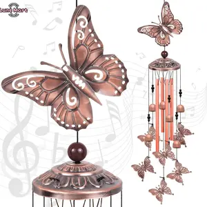 Outdoor Butterfly Wind Chimes, Butterfly Memorial Wind Chimes, Gift Wind Chime, Butterfly Wind Bell, Gifts for Women, for Home, Garden, Indoor, Outdoor Decoration, Garden Wind Chime