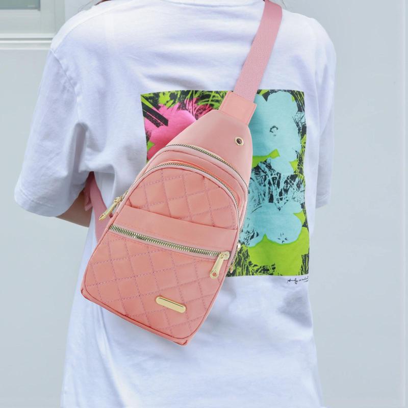 【Gift for Christmas】2025 Solid Color Quilted Fanny Pack - Casual Zipper Chest Belt Bum Bag, Adjustable Sling Bag for Daily Use, Lightweight & Waterproof 【Gift for Christmas】2025 Solid Color Quilted Fanny Pack - Casual Zipper Chest Belt Bum Bag, Adjustable Sling Bag for Daily Use, Lightweight & Waterproof