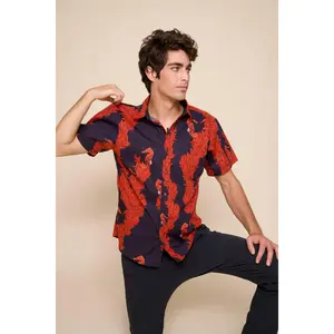 Limu Kala Fire Tailored Aloha Shirt