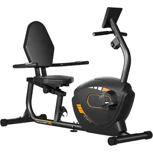 Recumbent Exercise Bike for Seniors,Stationary Bikes for Home, 300LB Capacity & 16 Levels Magnetic Resistance, Heart Rate Handle