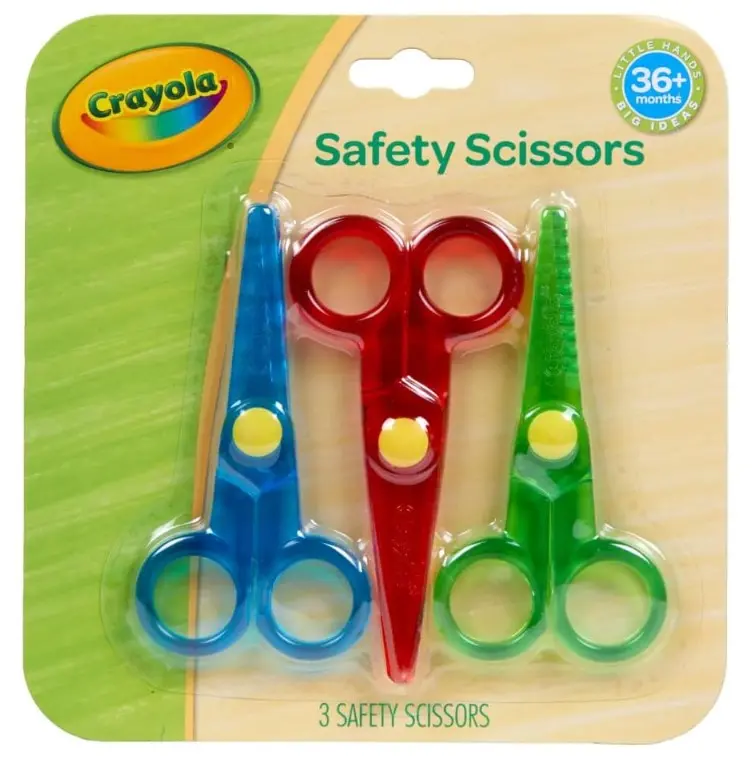 Crayola Toddler Safety Scissors (3pk), Blunt Tip Training Scissors for Preschool Learning Activities, Right & Left Handed, Toddler Arts & Crafts Essentials