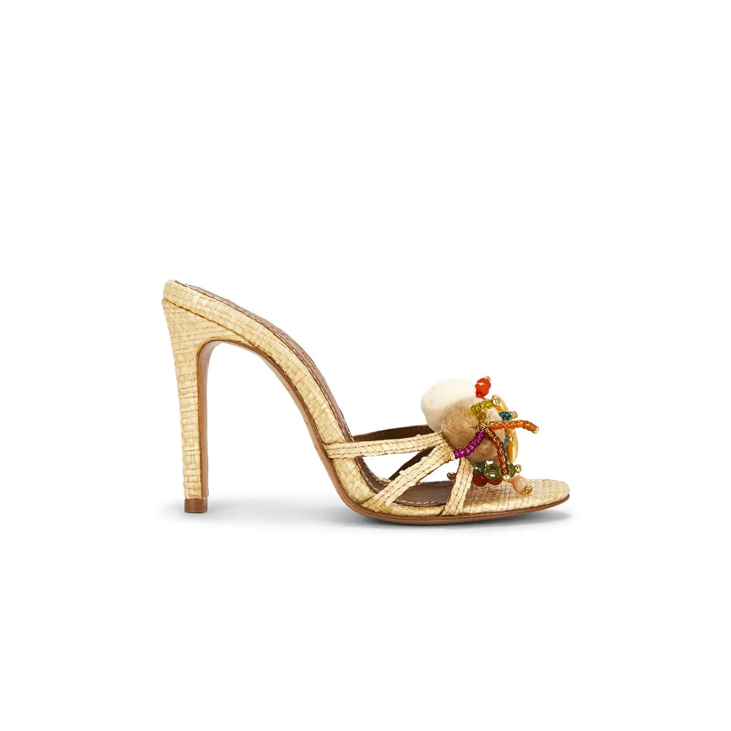 Alameda Turquesa Isla Mule in Natural Raffia