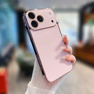 Luxury electroplated crystal mobile phone case, suitable for iphone17/16/15/14/13promax, shockproof, holiday gift, unisex, smartphone protective case