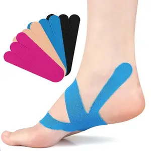 10Pcs/Set Kinesiology Tape for Foot Arches Plantar Fasciitis Running Athletic Tape, Durable Tape for Sports Foot Injury Support Long-Lasting Support