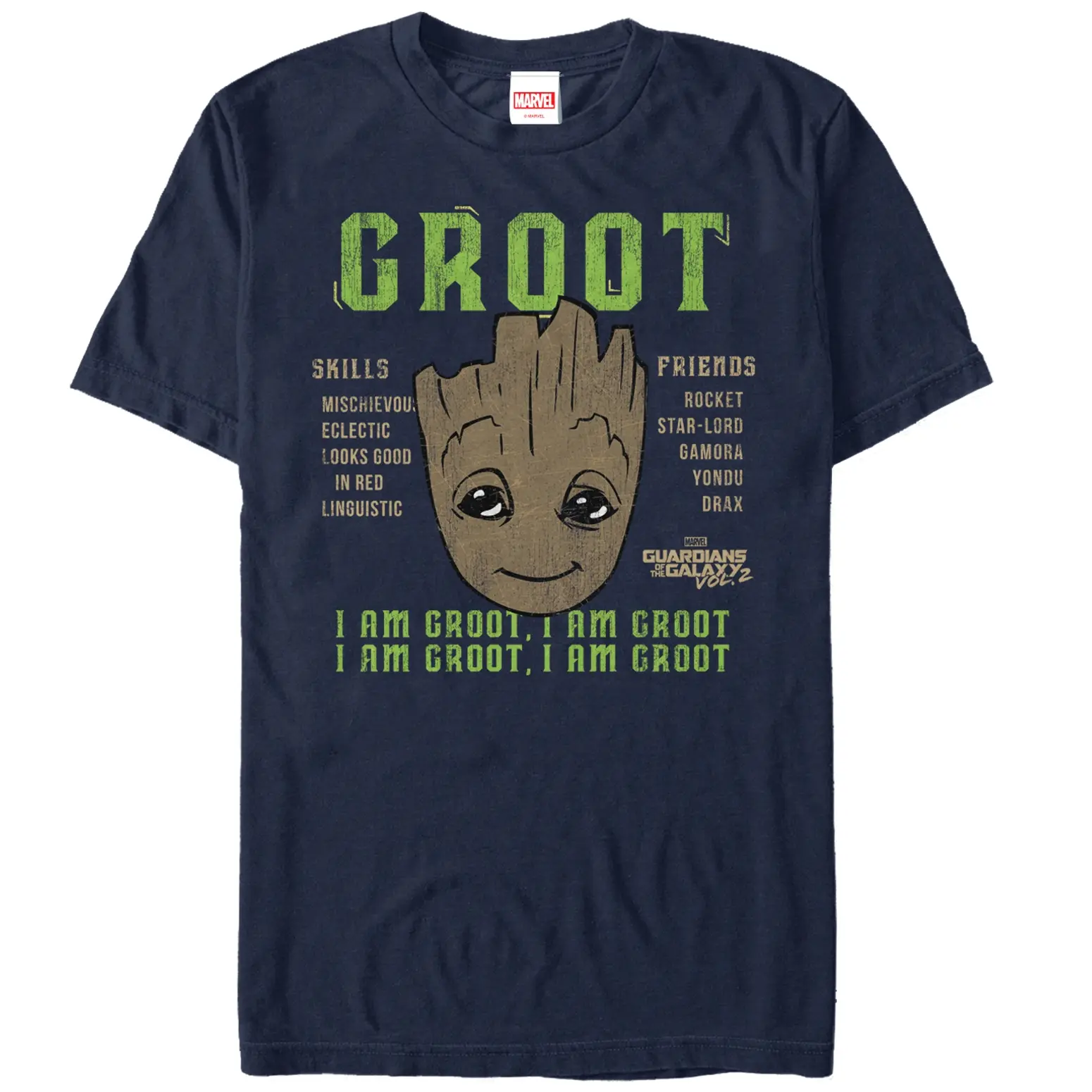 Men's Marvel Guardians of the Galaxy Vol. 2 Groot Skills T-Shirt