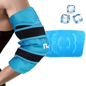 Elbow Ice Pack Wrap - Wearable Cold Compression Relax Sleeve For Elbow & Forearm, Reusable Ice Pack For Tennis & Golf